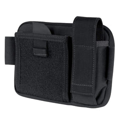 Condor Elite Annex Admin Pouch Black front view for compact organization on the go