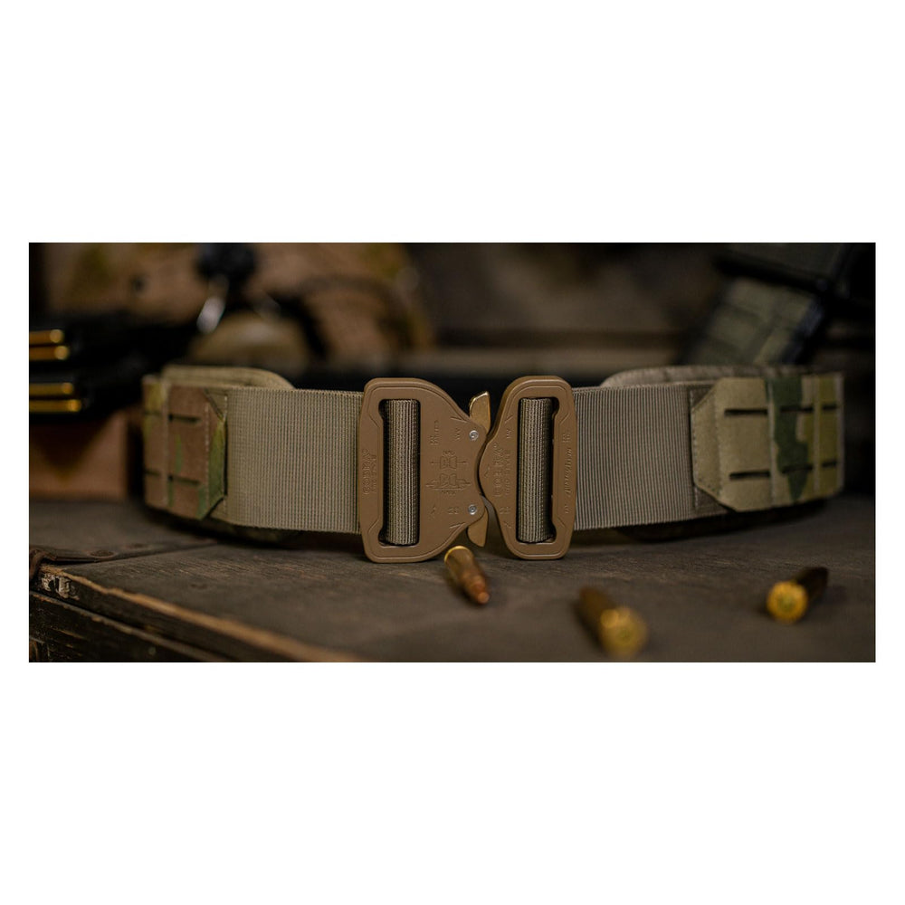 Condor Elite Cobra gun belt inner pad view in Multicam for long-wear comfort.