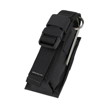 Condor Elite single flashbang pouch black front view shows compact one-device design