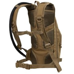 Condor hydration pack padded back panel promotes airflow during rides.