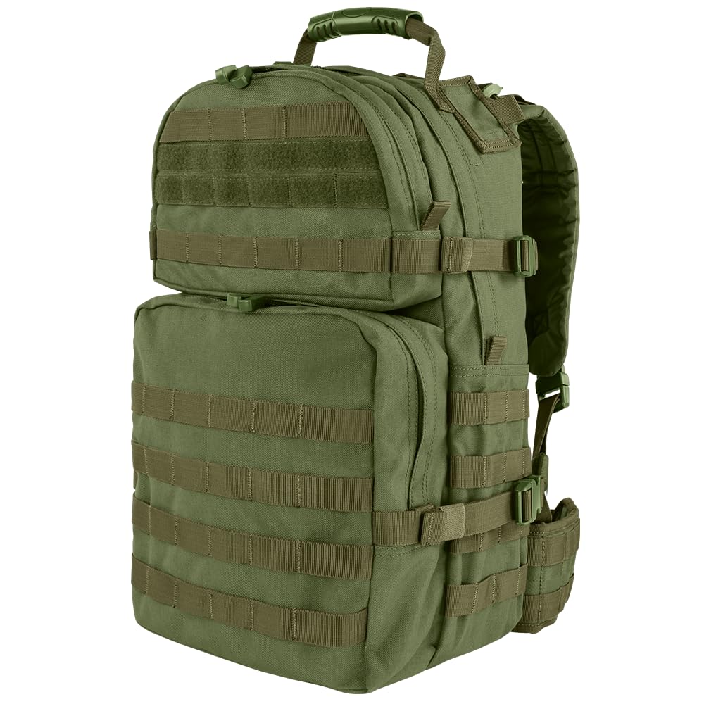 Condor pack Black with double zipper pulls for quick access