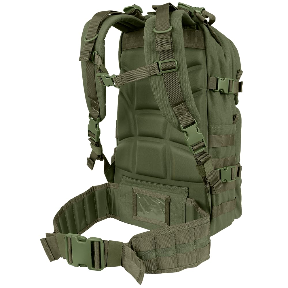 Condor pack Black features heavyweight webbing for durability