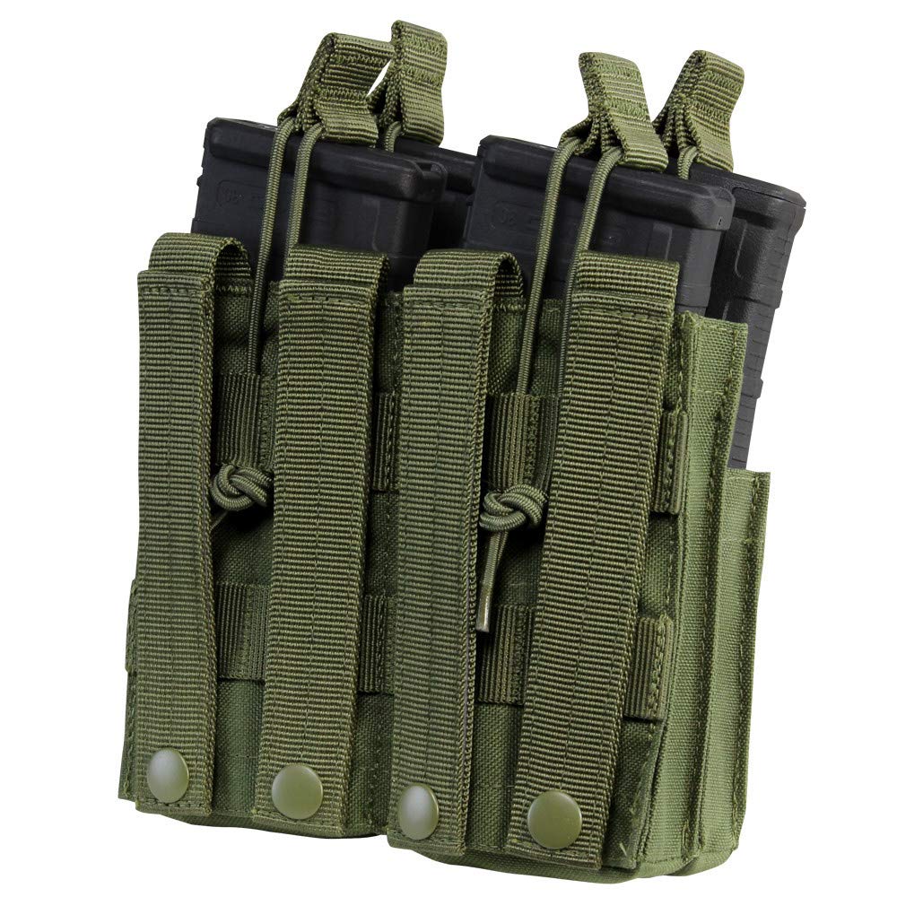 Condor Outdoor Double Stacker M4 Mag Pouch side view rugged storage for tactical mags.