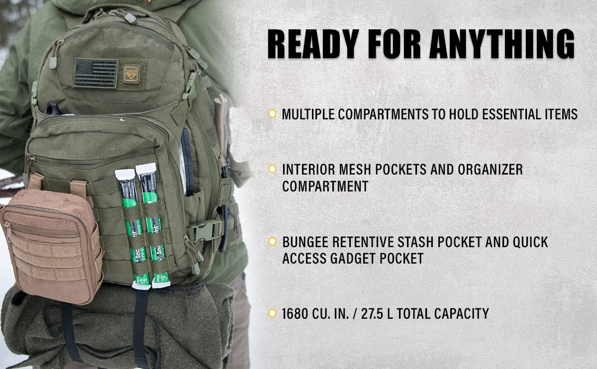 Condor Venture Pack organizer compartment neatly sorts small tools