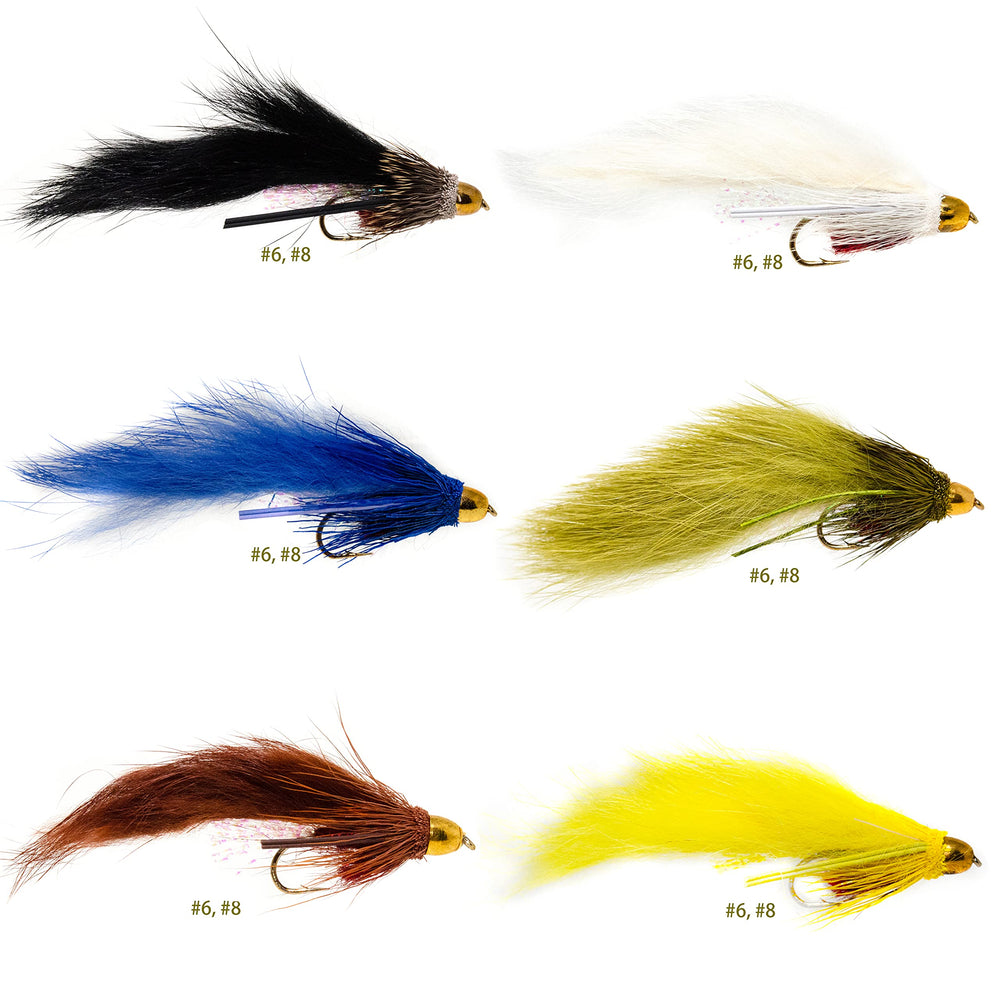 Conehead bunny muddler fly with rubber leg detail