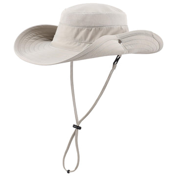 Adjustable one-size-fits-most with back drawcord and removable chin strap