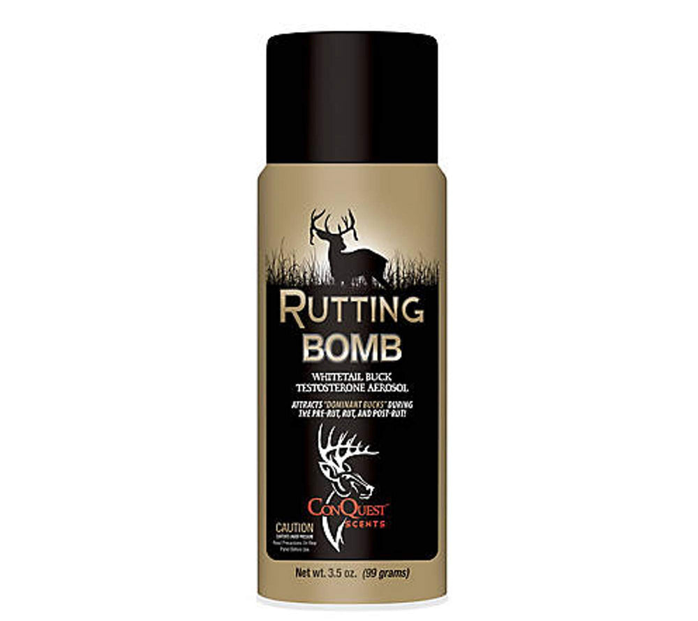 Conquest Scents RuttingBomb deer scent dispenser for field attraction across pre-rut, rut, and post-rut