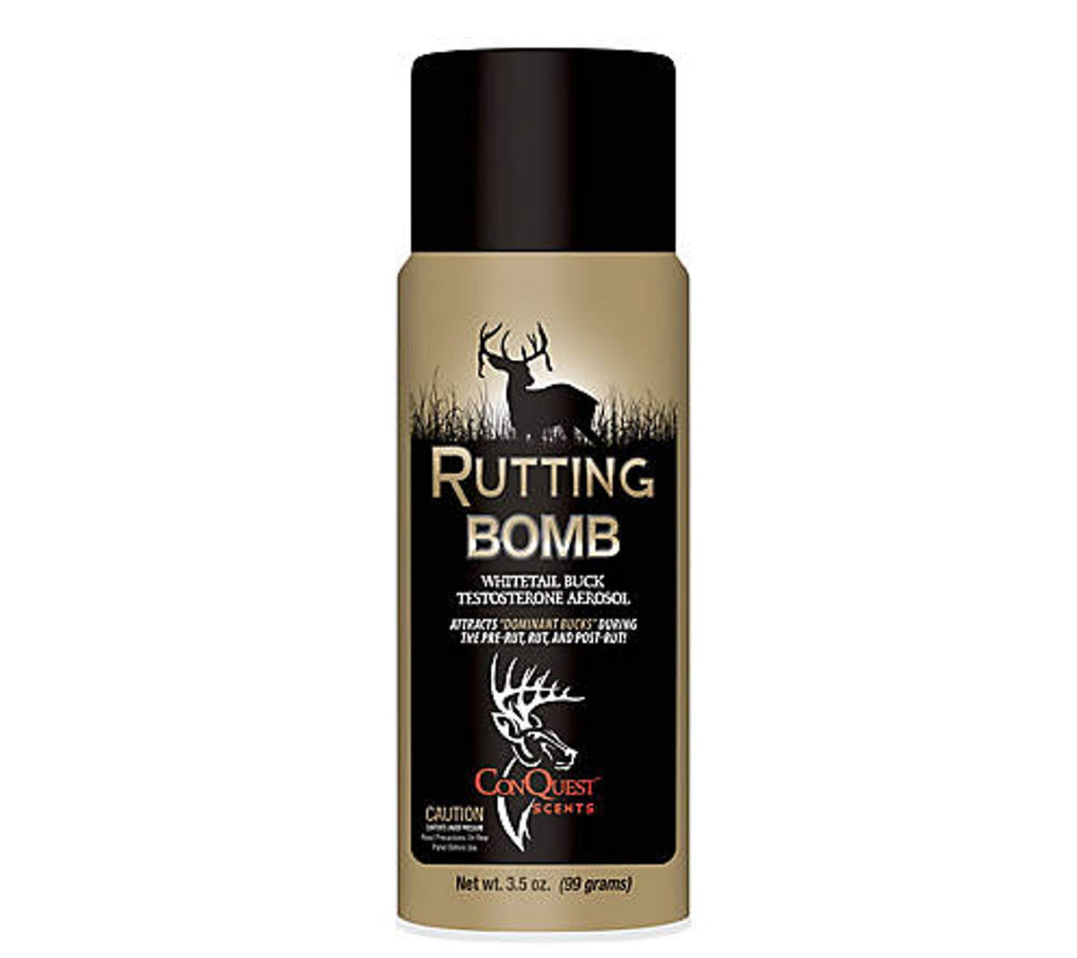Conquest Scents RuttingBomb deer scent dispenser for field attraction across pre-rut, rut, and post-rut