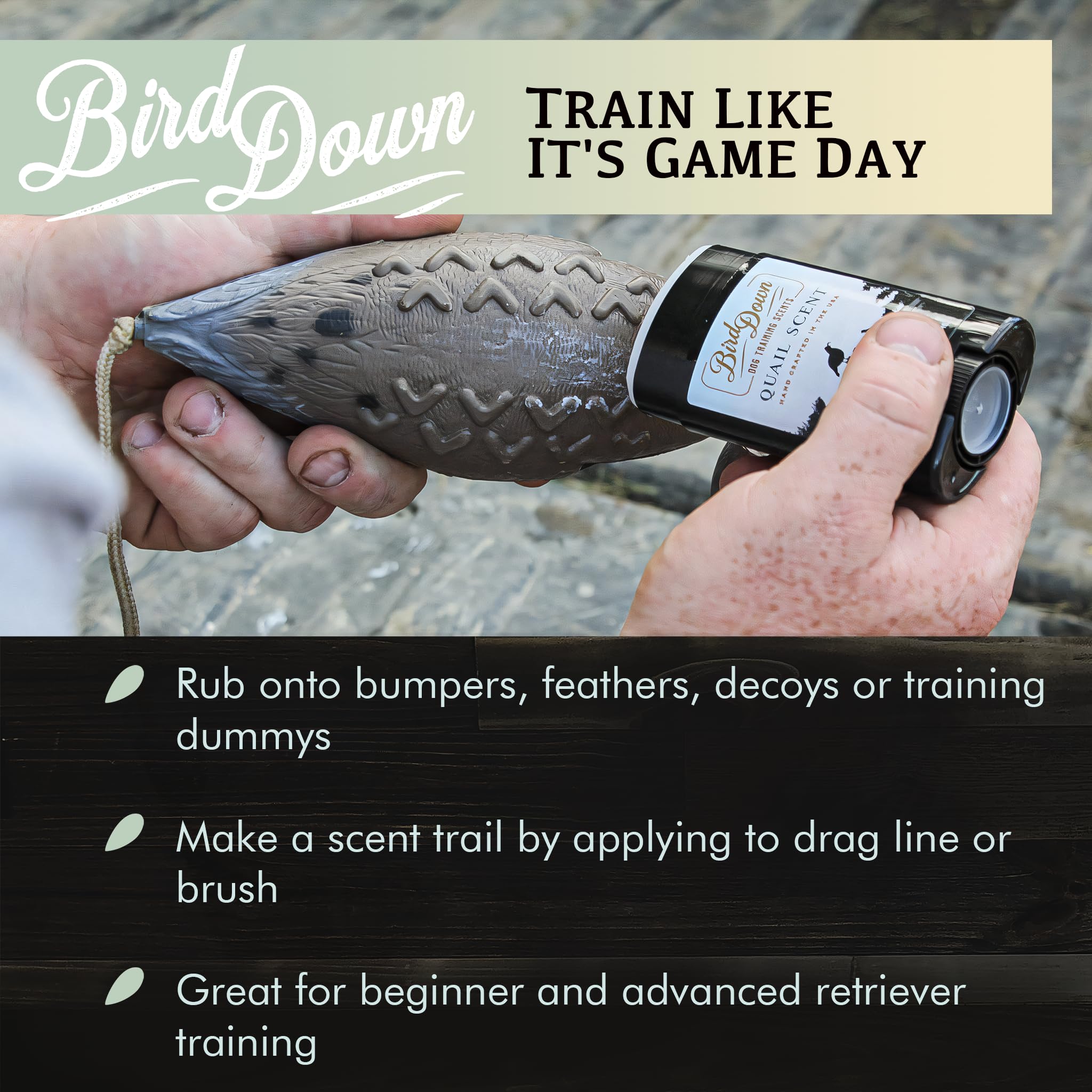 Conquest Scents easy-to-apply solid stick for mess-free scent deployment