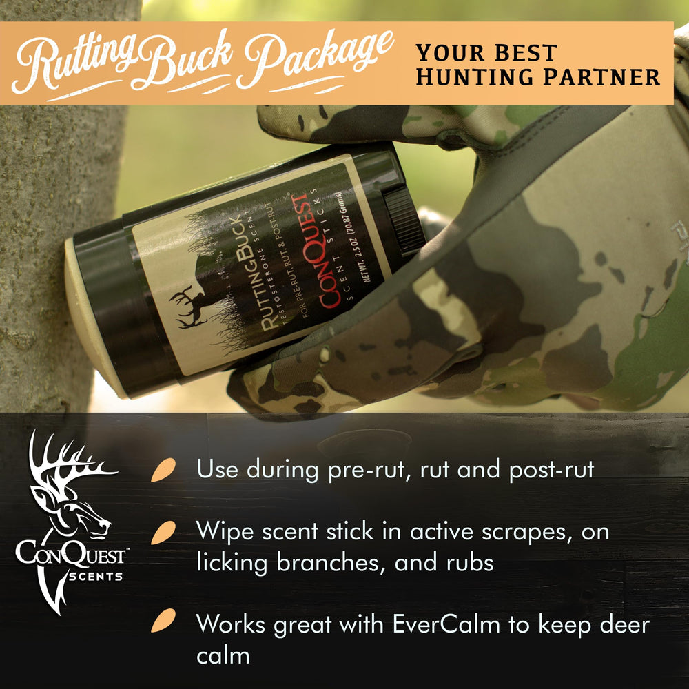 Conquest Scents deer-rut-scent buck-trail to attract mature bucks