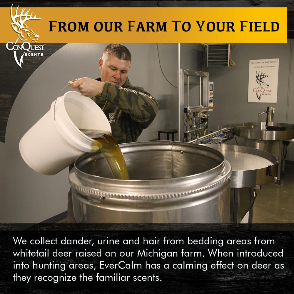 Conquest Scents EverCalm ThermaPad all-season use in open woodland