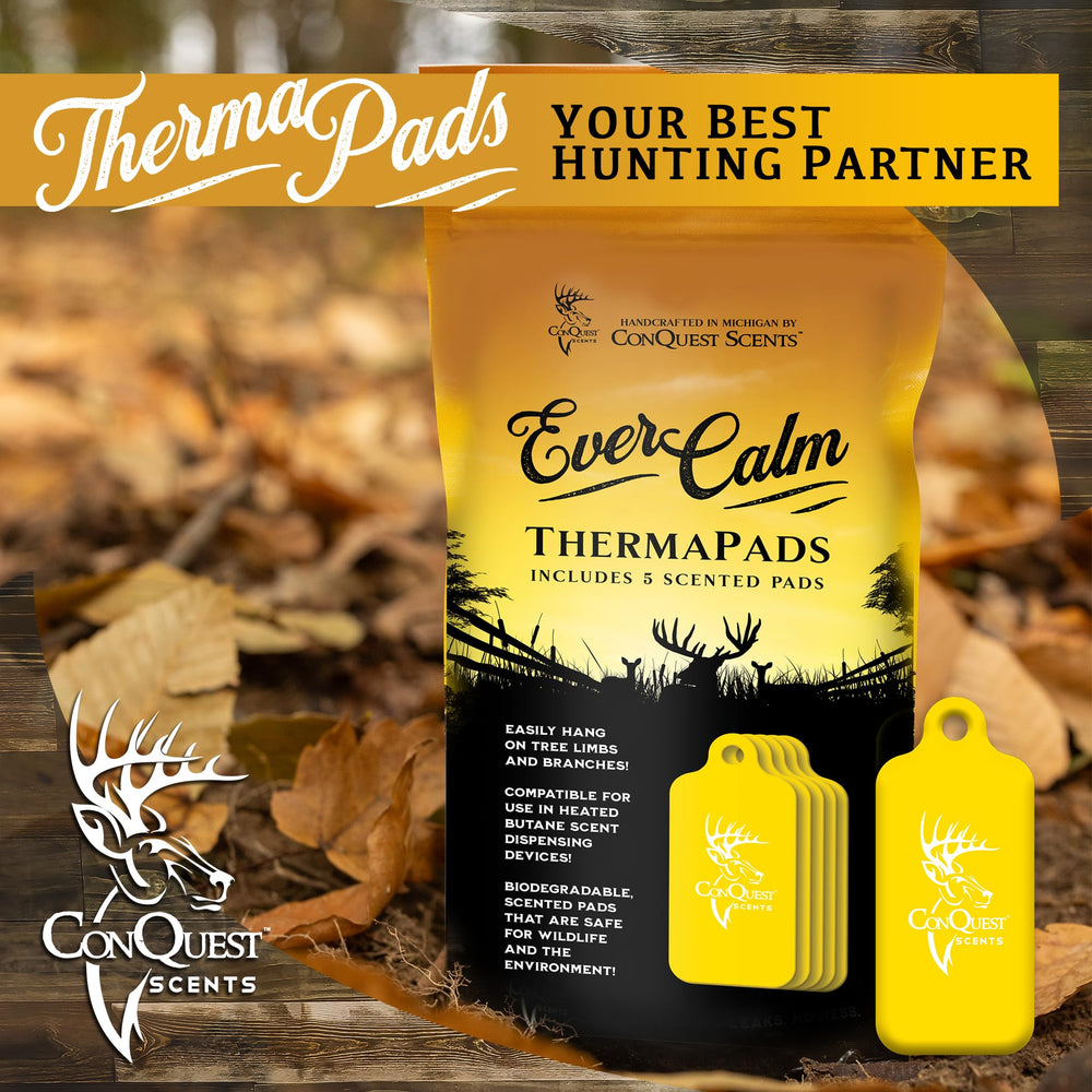 Conquest Scents EverCalm ThermaPad resealable bag keeps scent fresh between hunts