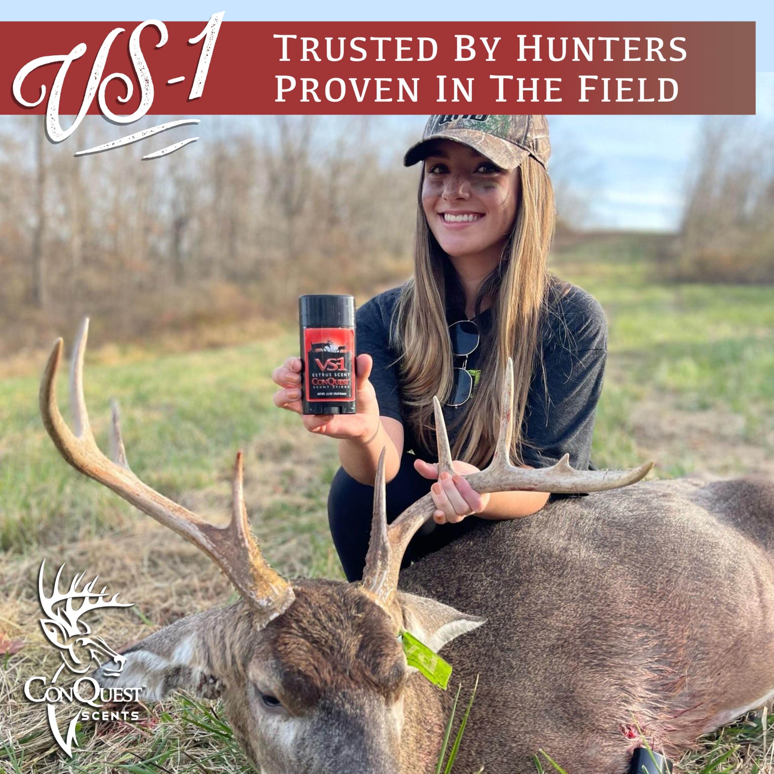 Conquest Scents Vs-1 used with a decoy to simulate a receptive doe.