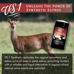 Conquest Scents Vs-1 deer scent stick weatherproof wax excels in tough conditions.