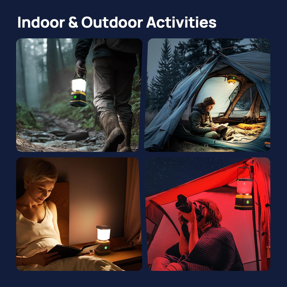 Consciot C02 lantern camping scene shows reliable lighting for late-night cooking.