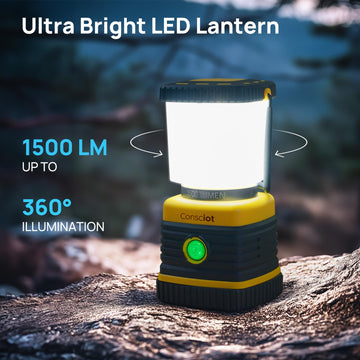 Consciot C02 lantern USB-C charging indicators in action