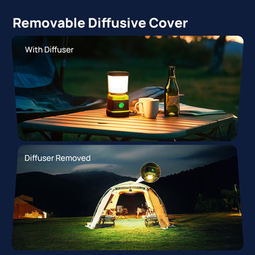 Consciot lantern diffuser removed bottom hook supports broader illumination.