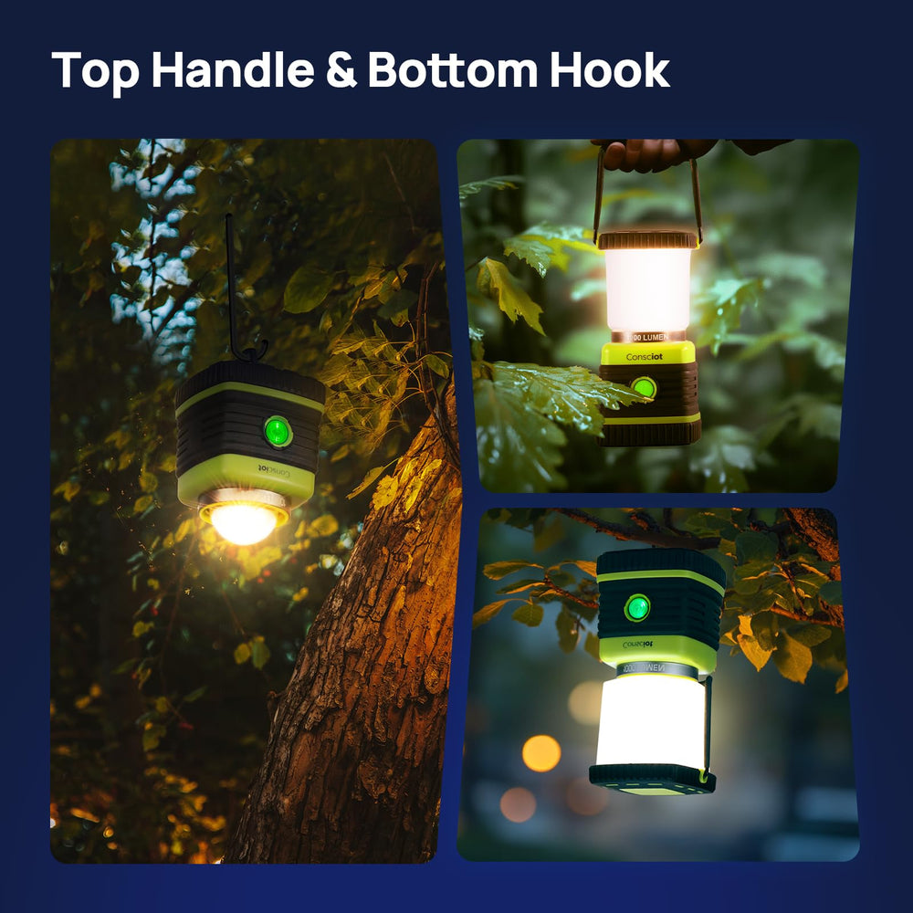 Consciot lantern IPX4-rated durability suits rain and rugged outdoor use.