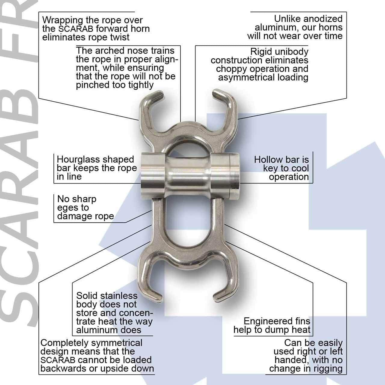 Conterra Scarab FR solid metal construction ensures durability under load.