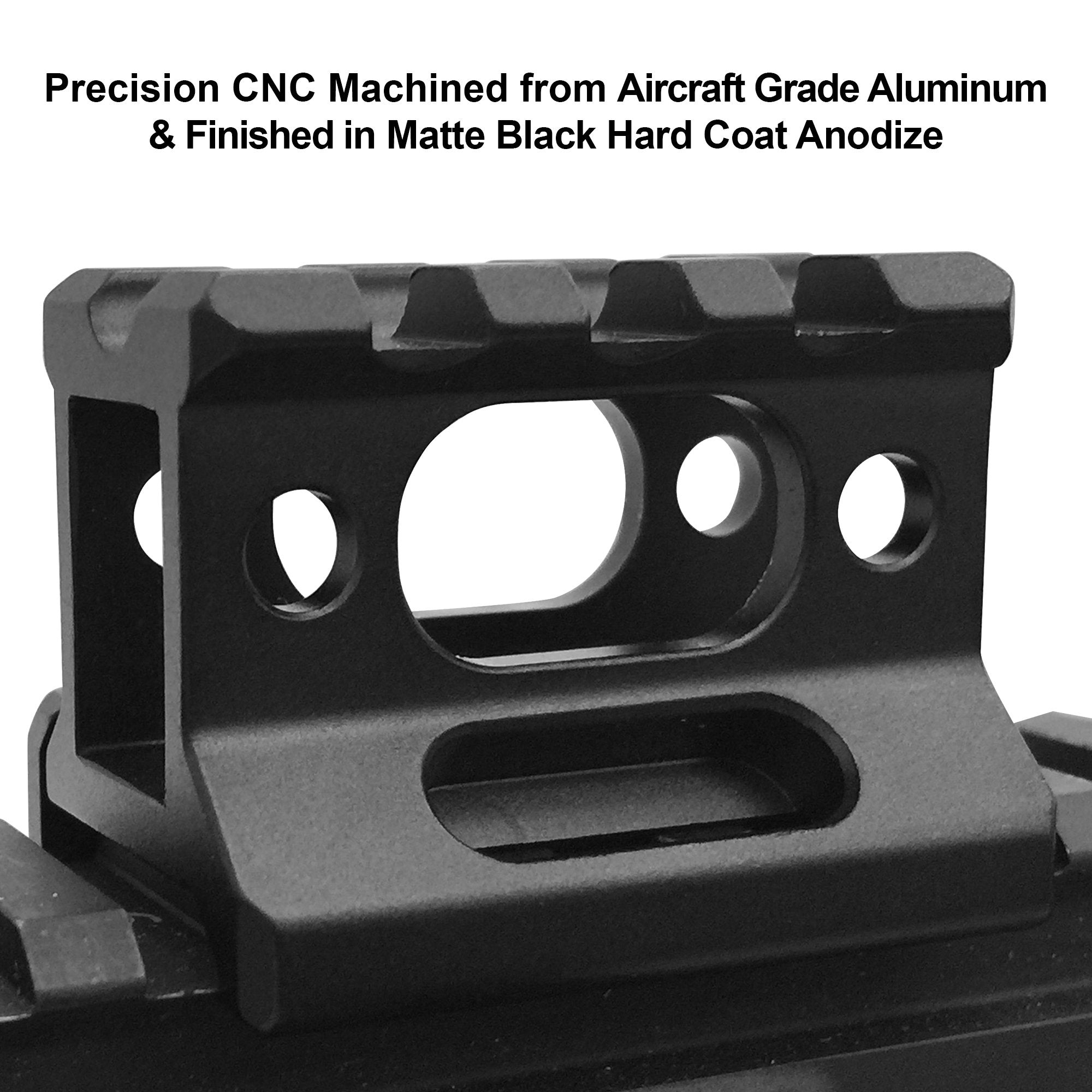 Scalloped Picatinny slots for snag-free accessory mounting