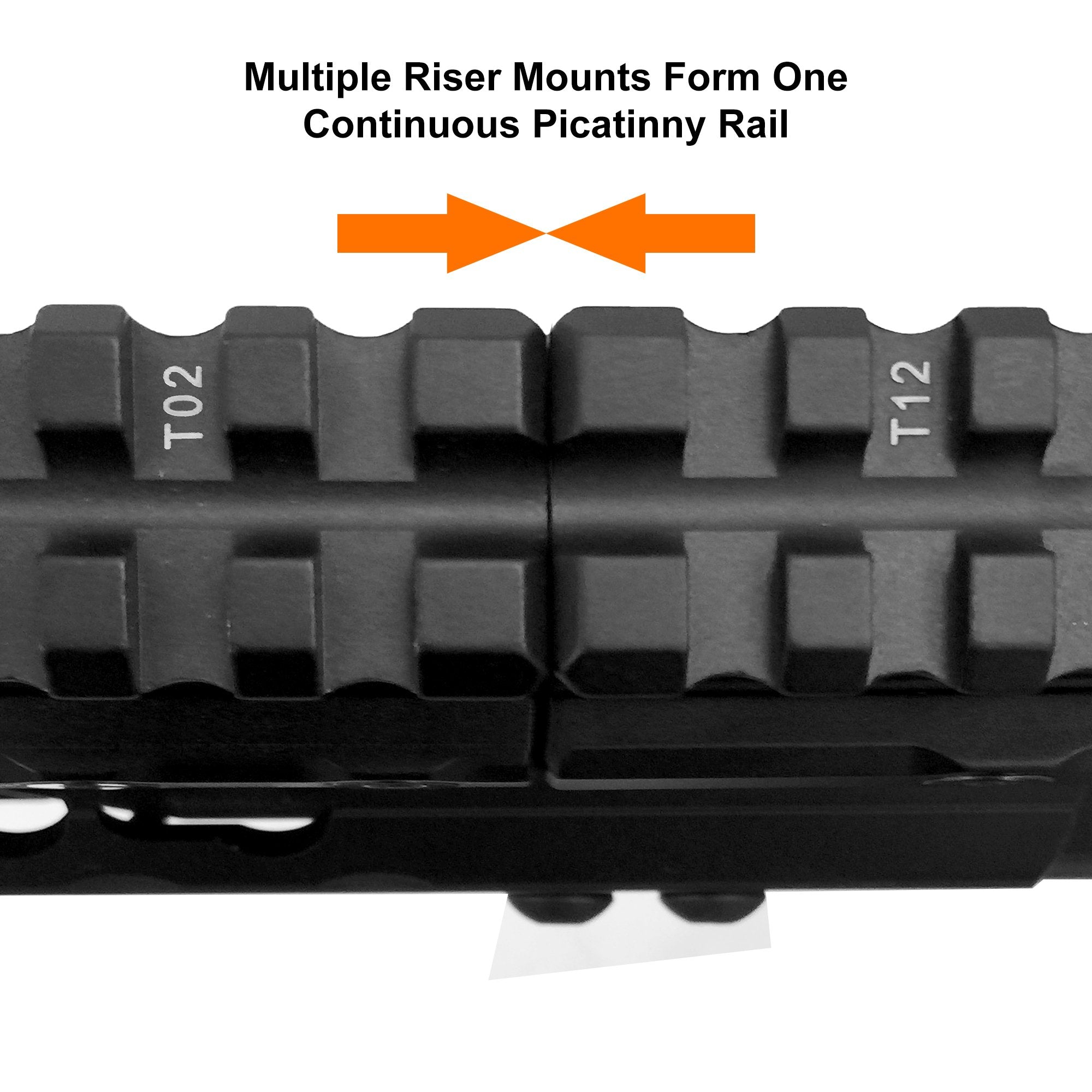 Continuous rail edge design for side-by-side mounting