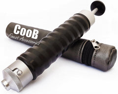 CooB 120 ml aluminum injector, front view for precise pours