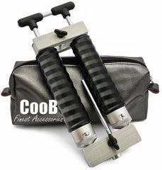 CooB aluminium dual color injector with 2x4 oz capacity for DIY soft plastics.
