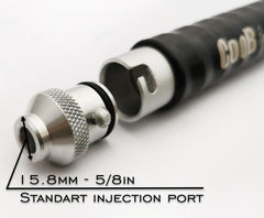 CooB aluminium injector dual rubber seals prevent leaks during pumping