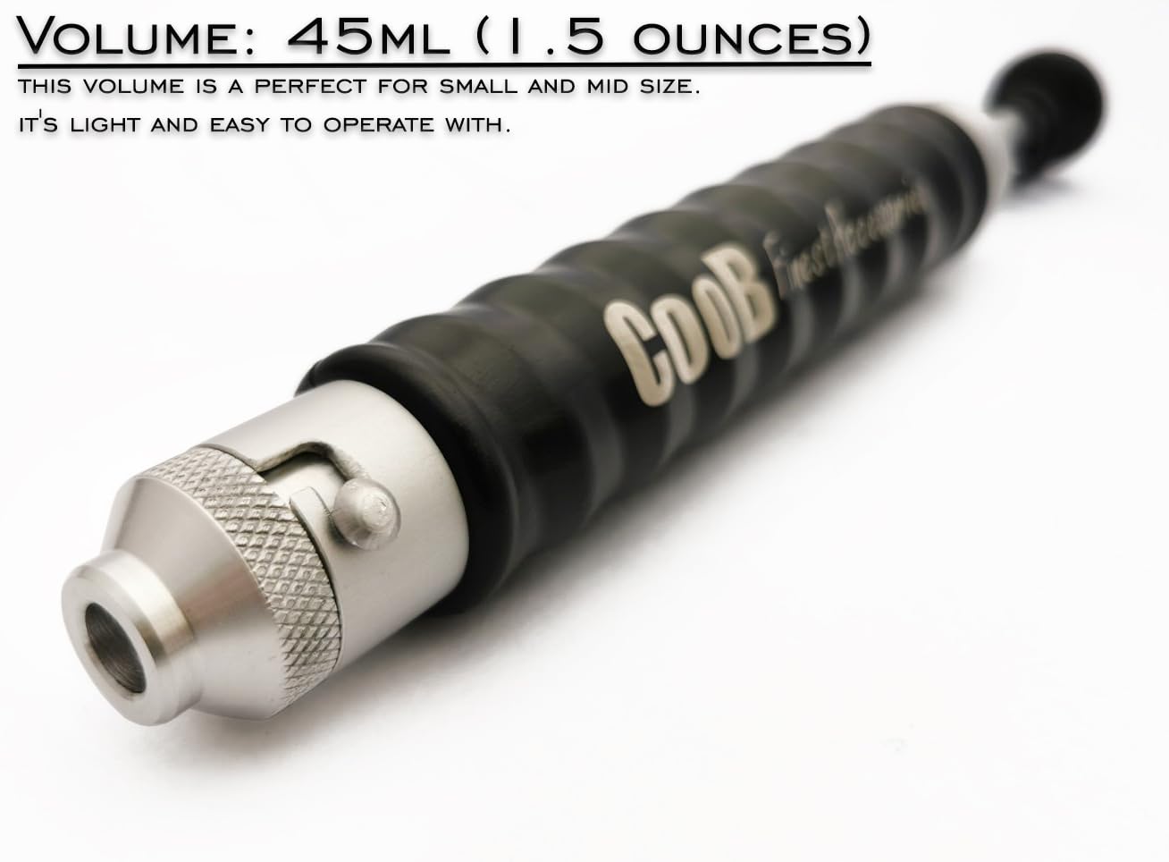 CooB aluminium injector easy clean design simplifies maintenance
