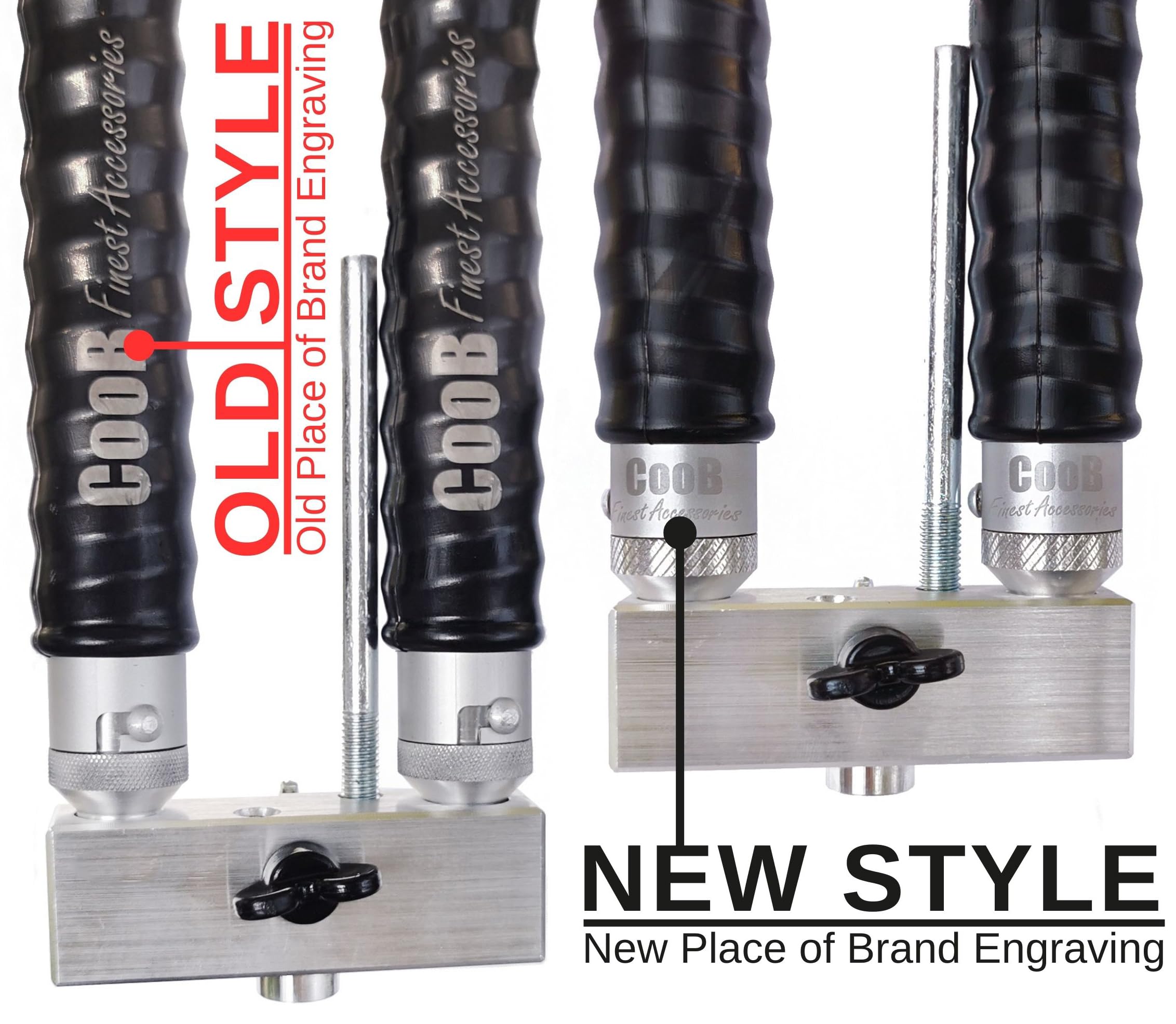 Coob aluminium lure injector body close-up
