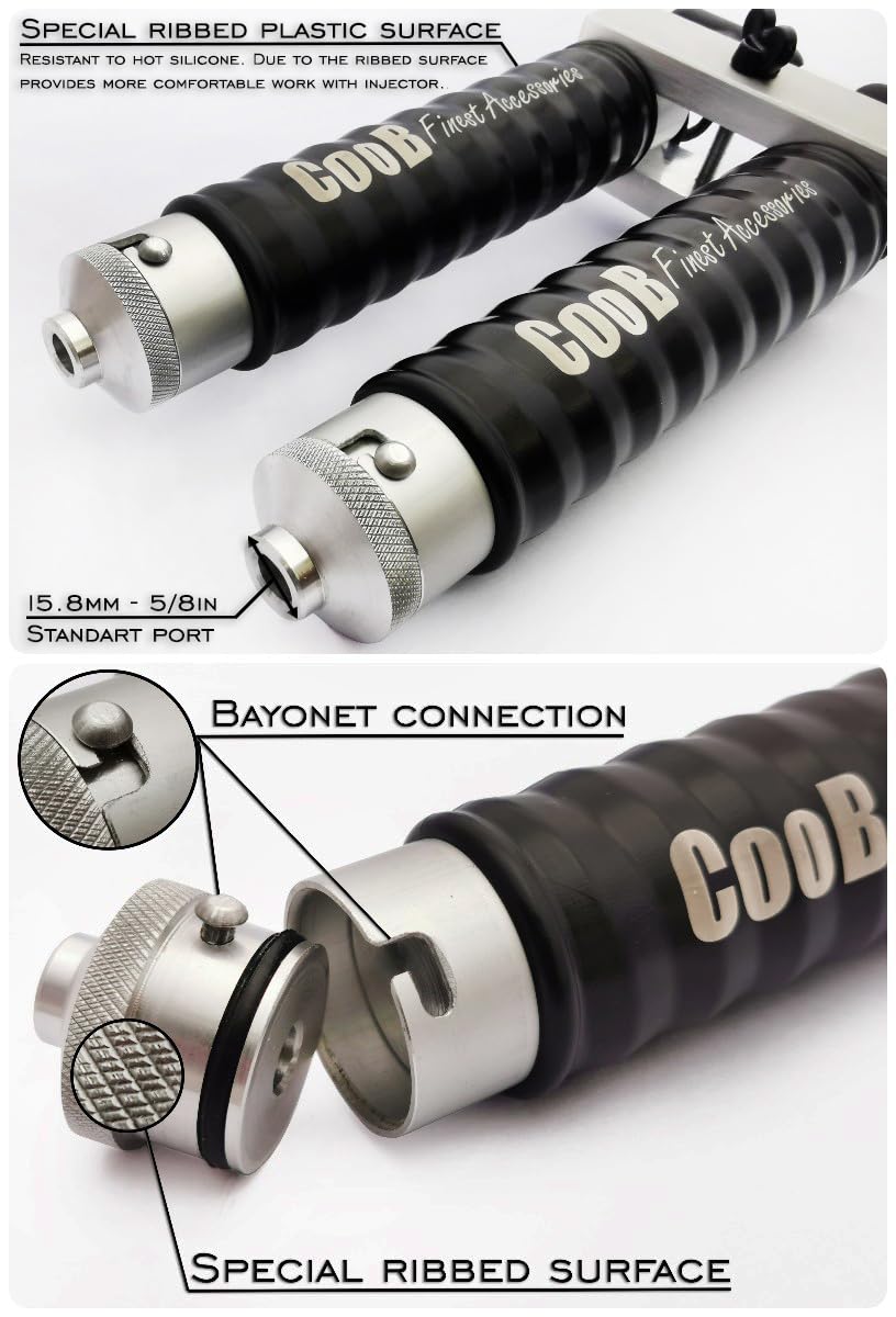 CooB ribbed exterior protects hands and eases cleaning after use.