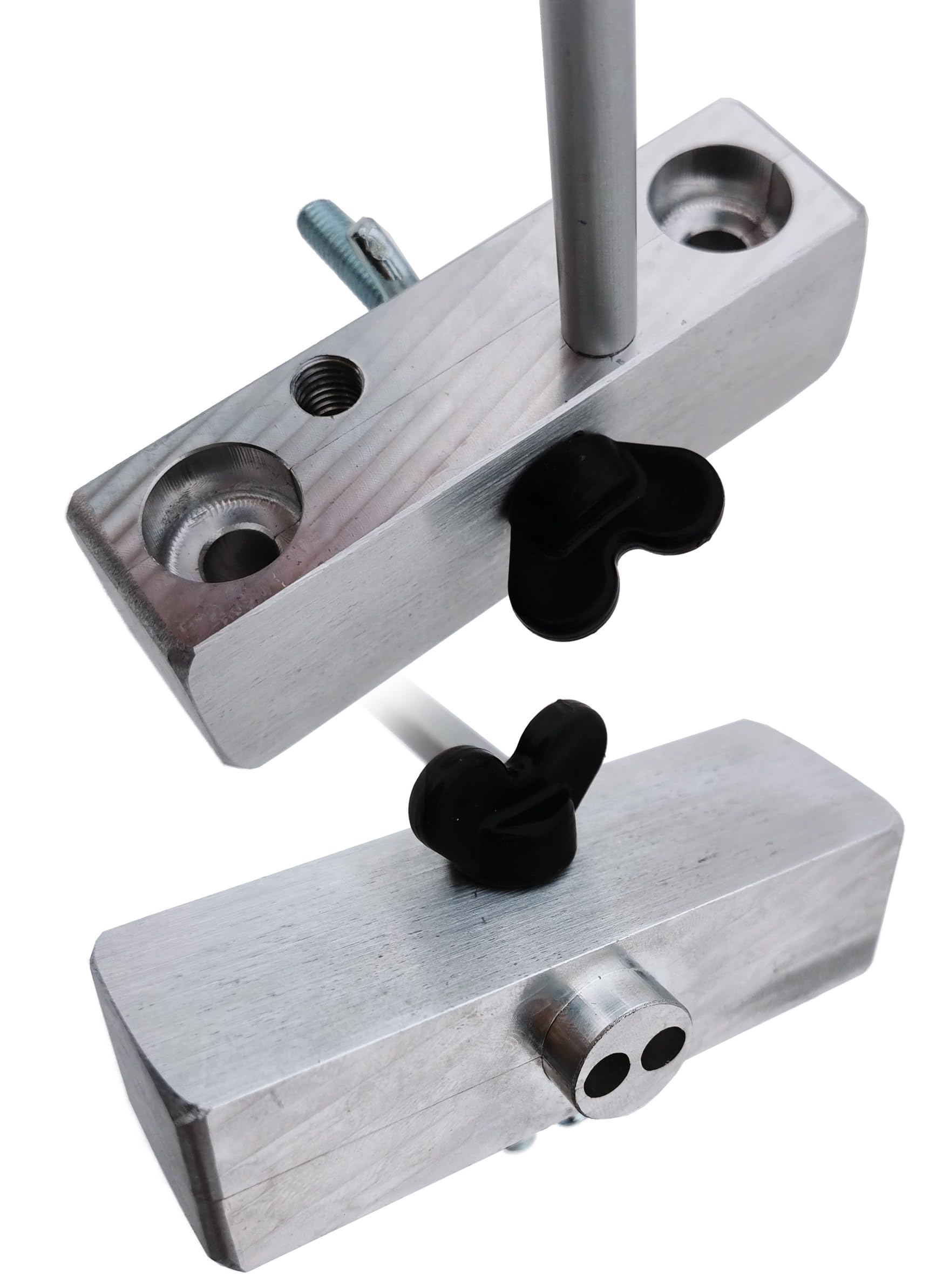 CooB aluminum dual mixing kit closeup reveals sturdy alloy construction for reliability