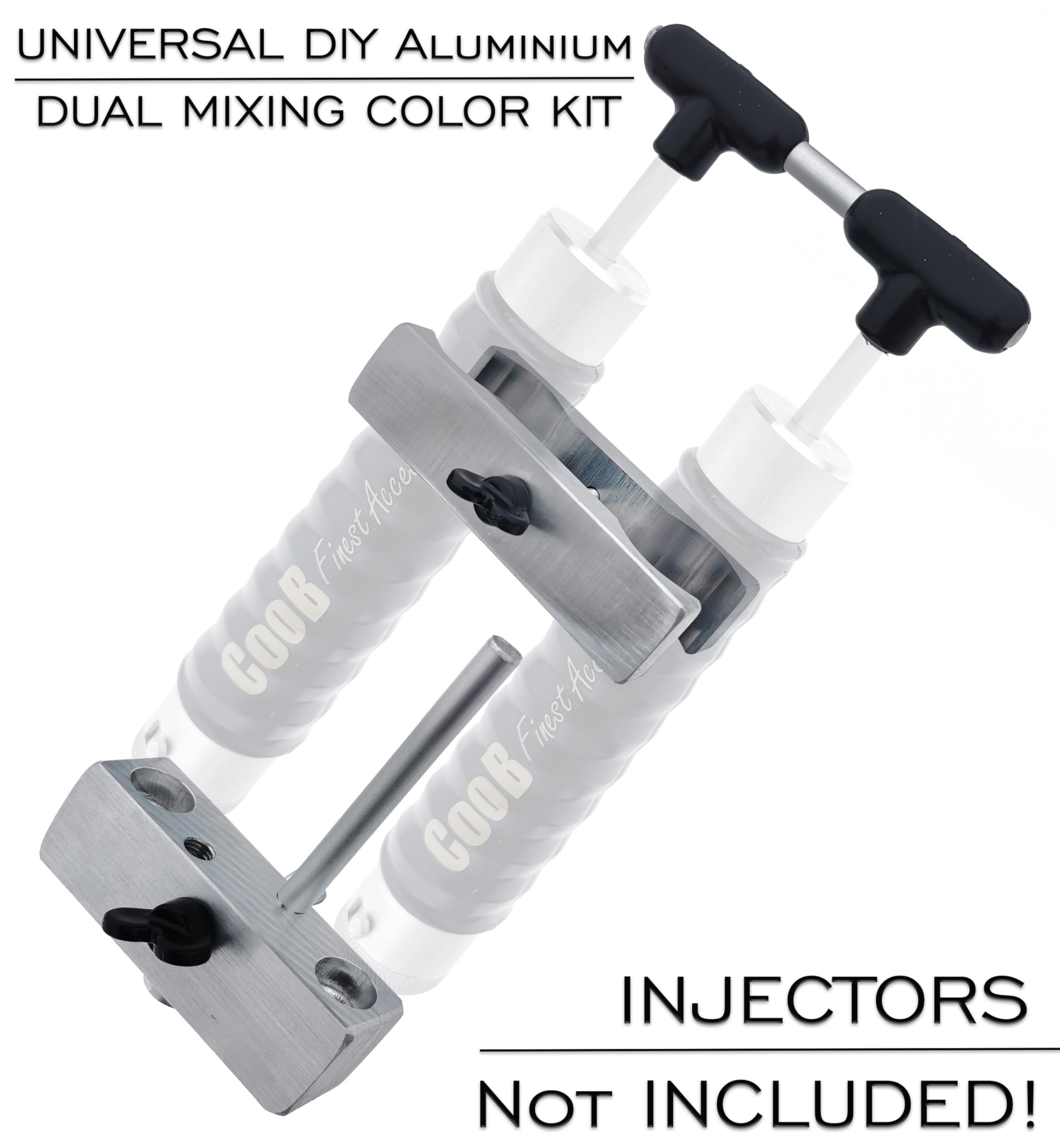 CooB universal dual mixing kit side view highlighting compact design for small spaces