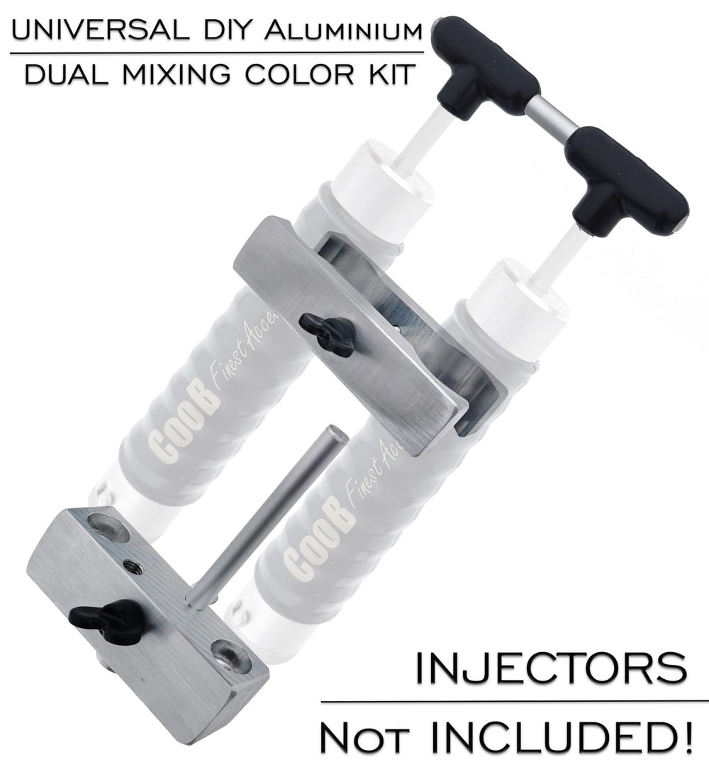 CooB universal dual mixing kit side view highlighting compact design for small spaces