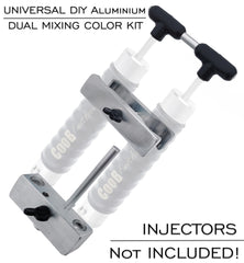 CooB universal dual mixing kit side view highlighting compact design for small spaces