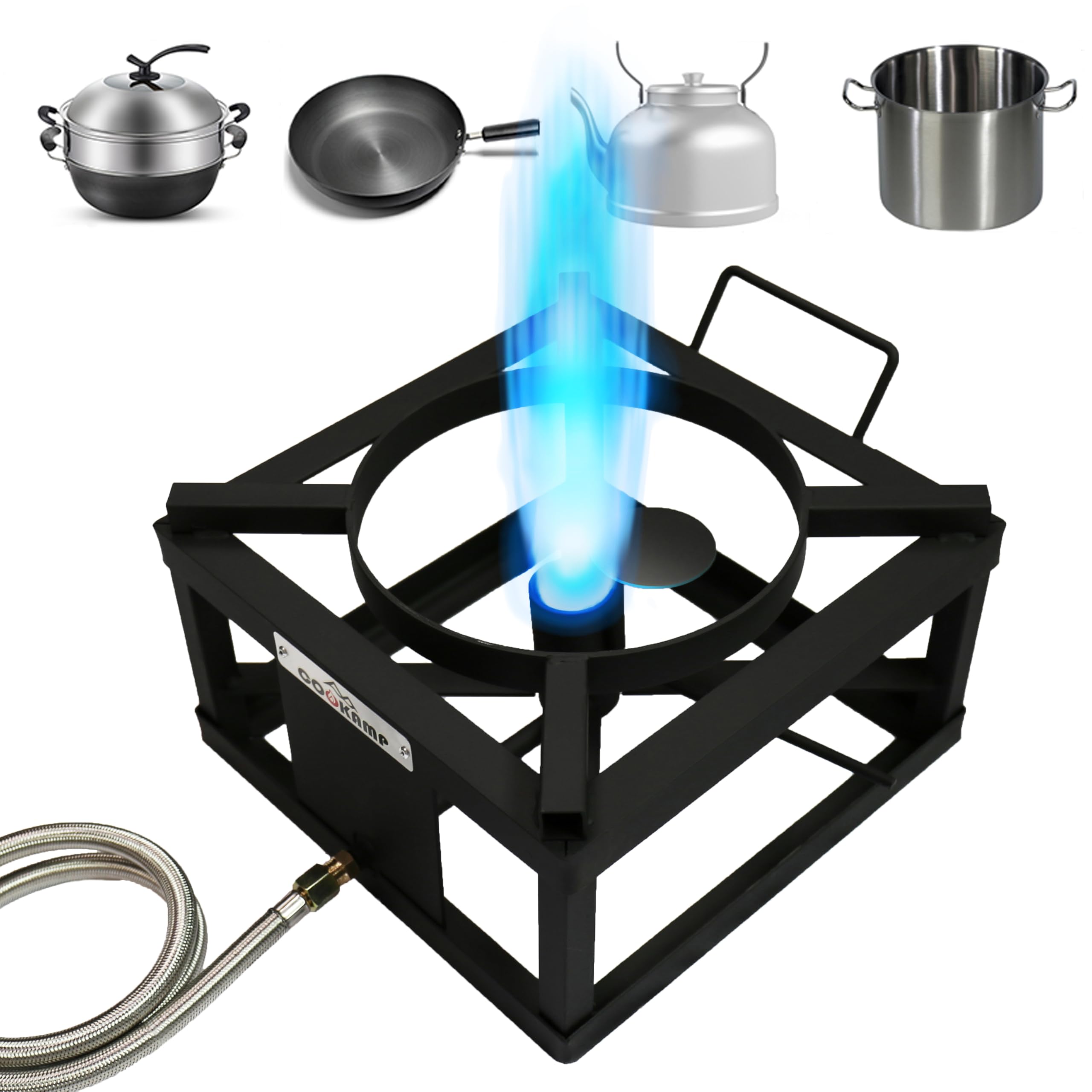 Cookamp outdoor-use-only propane burner designed for outdoor events.