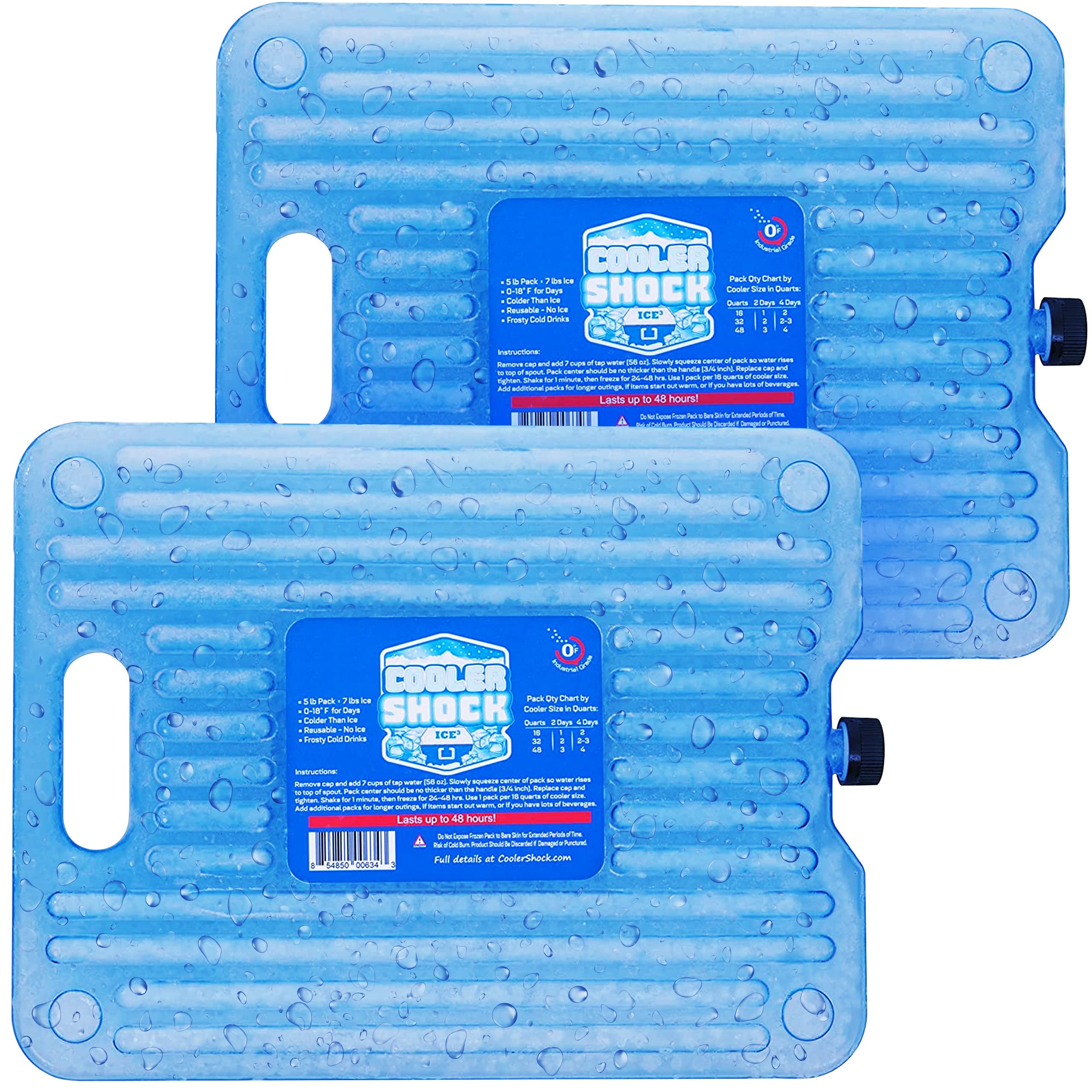 Cooler Shock ice-pack-freezer-cap shows a secure screw cap for easy filling and freezing.