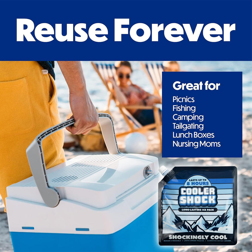 Cooler Shock compact packs offer safe cooling for salads and snacks during activities.