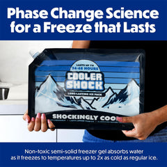 Cooler Shock nylon-reinforced design adds durability for rugged outdoor use
