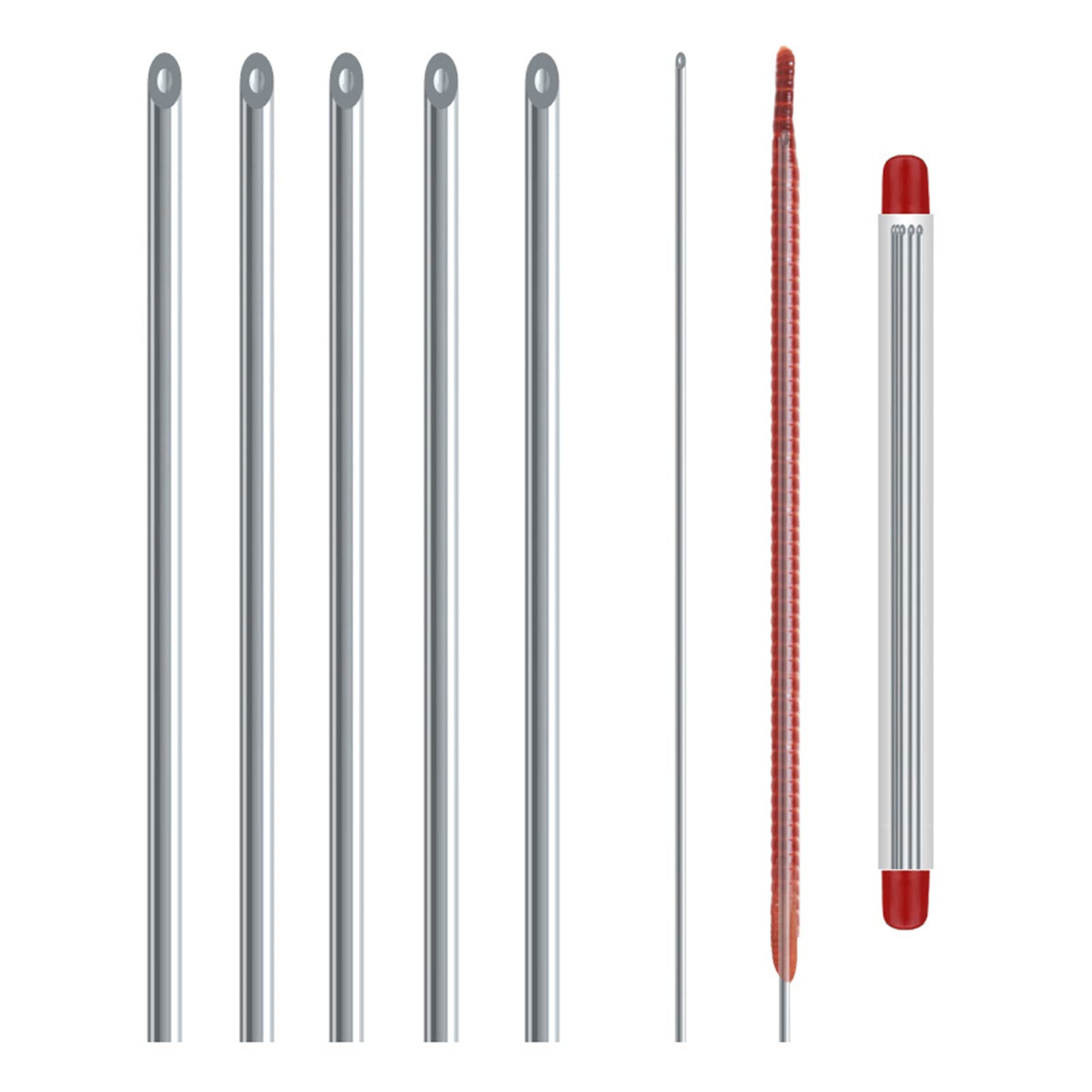 COOLHOOD fishing tools display presents sturdy stainless needle for baiting