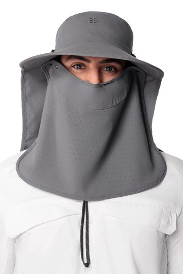 Coolibar Stevie Ultra nose wire provides adjustable fit.