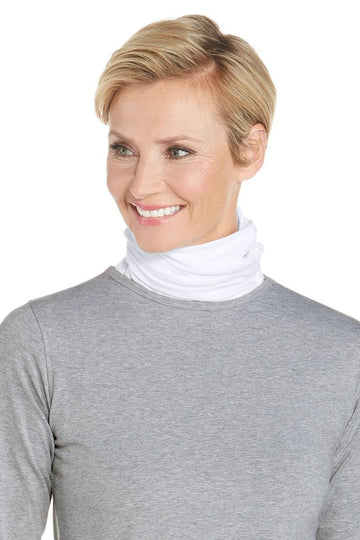 Coolibar Sun Neck Gaiter Key West White side-vent design for neck coverage