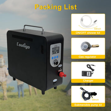 COOLIGO lightweight 17 lb unit enables easy transport on trips