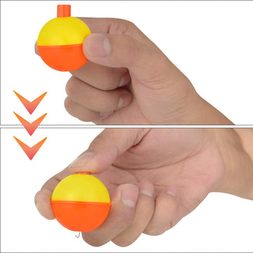 1.25 inch yellow fishing bobber