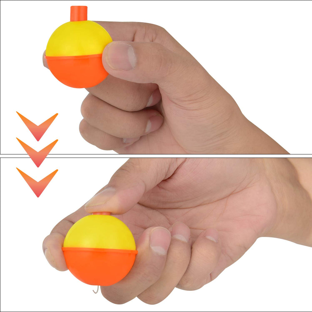 1.25 inch yellow fishing bobber