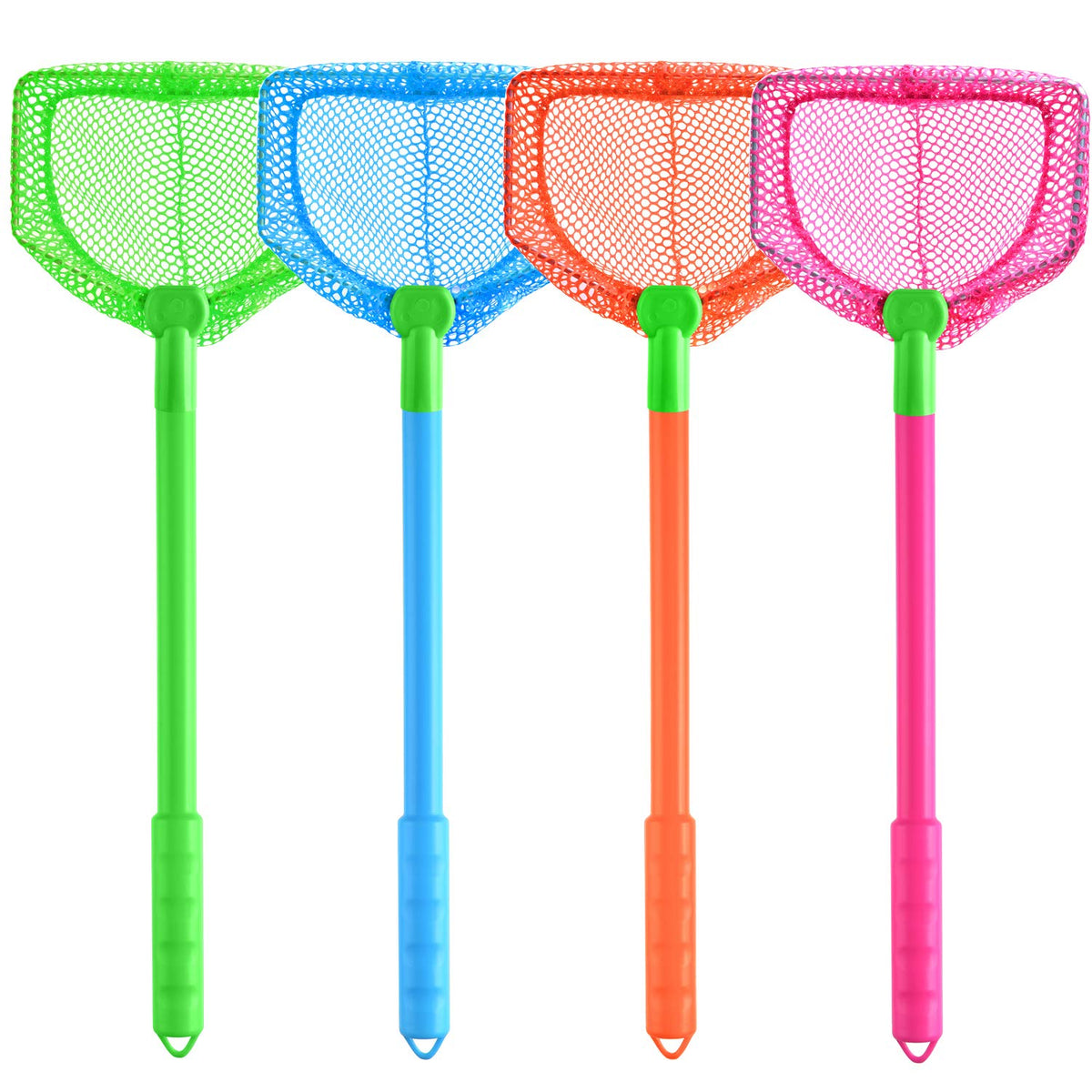 Coopay 4-piece butterfly nets in rose red color