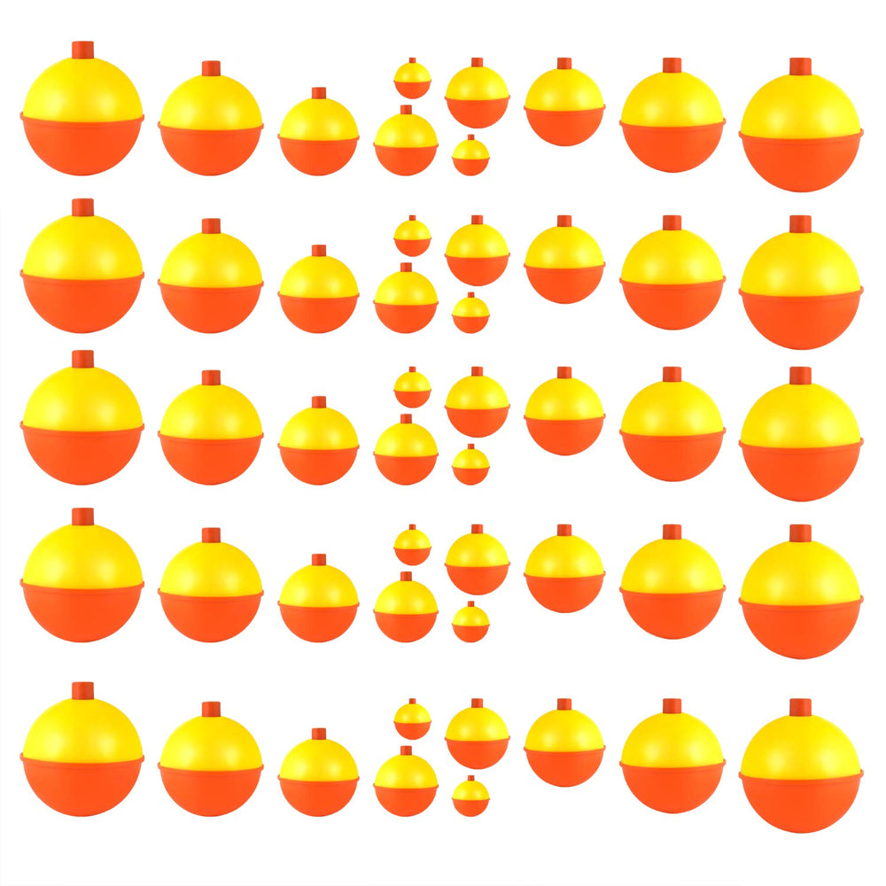 Coopay 50pcs fishing bobbers set packaging