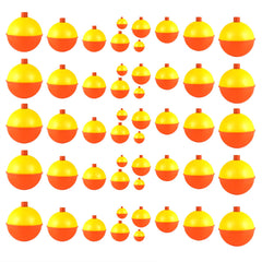 Coopay 50pcs fishing bobbers set packaging