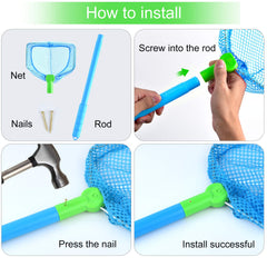 Coopay 8-piece butterfly nets in blue color