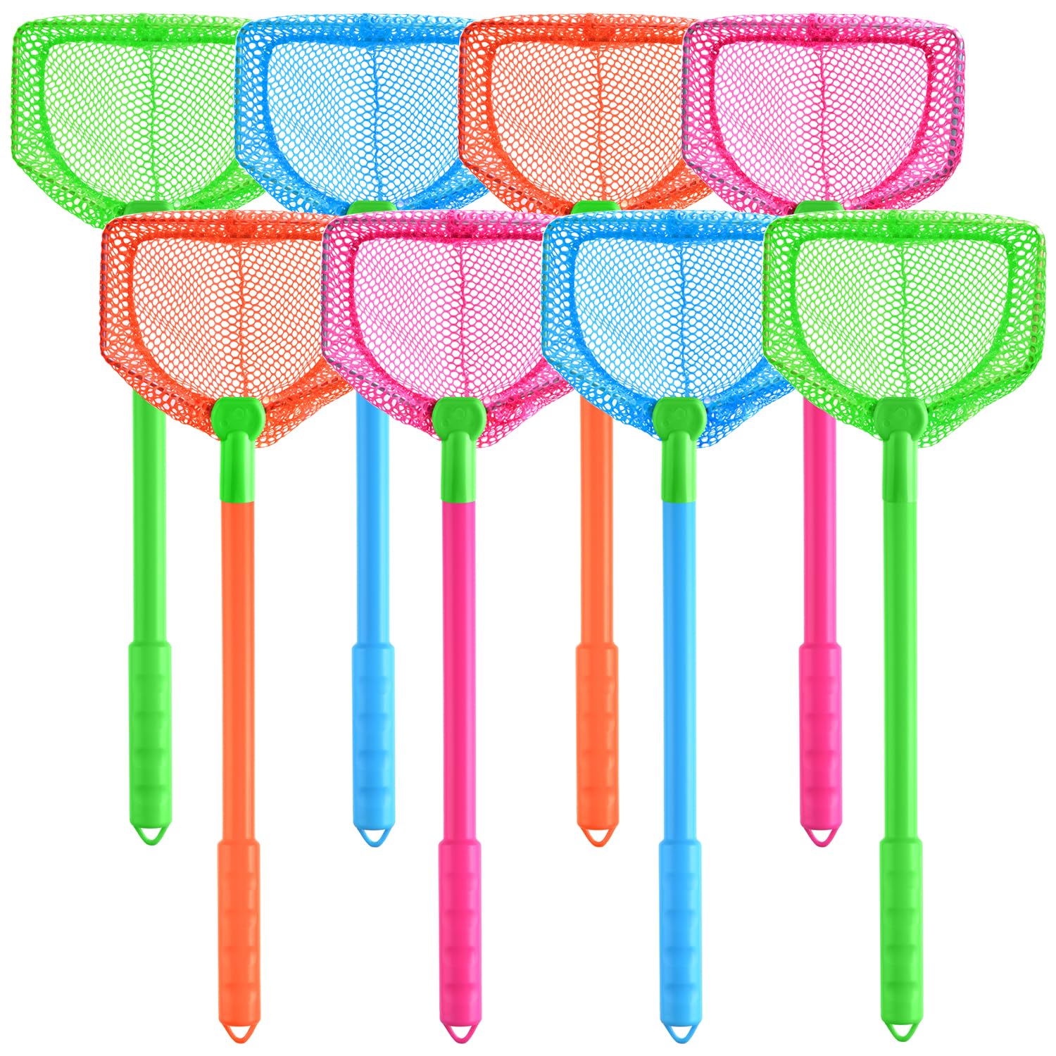 Coopay butterfly nets rose-red pair ready for outdoor butterfly catching and exploration